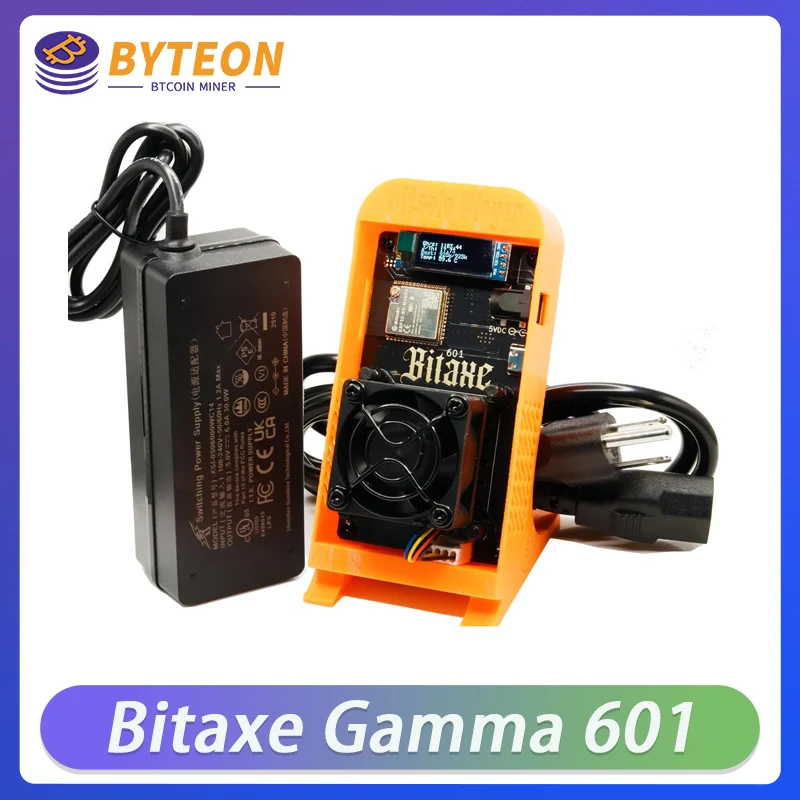 Bitaxe Gamma 601 Solo Bitcoins Miner 1.2TH/s BM1370 Asic Chip 18 W BTC Loterij Crypto Miners Asik Bitcoins Mijnbouwmachine