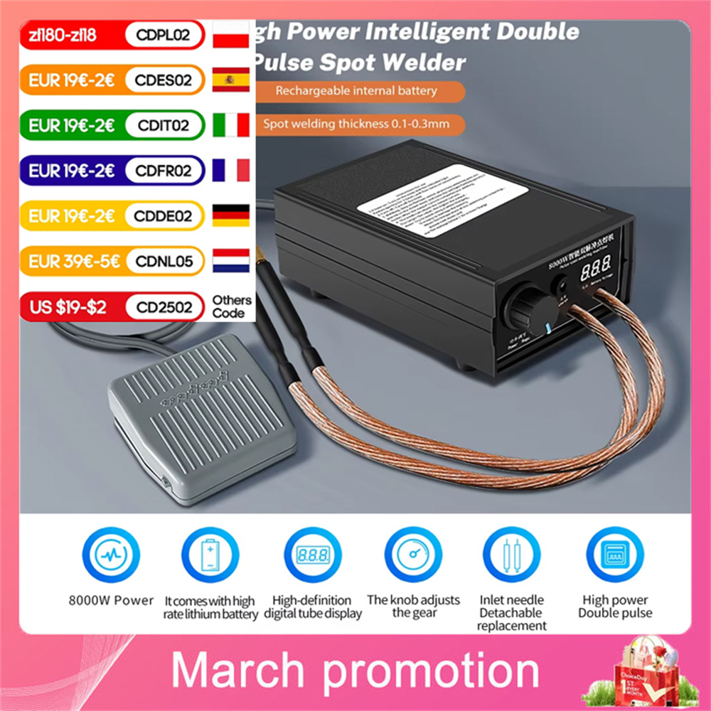 8000w Power Spot Schweißer für Batterie Punkts ch weißen DIY tragbare Touch Schweißer kann Handy Batterie Lade modelle schweißen