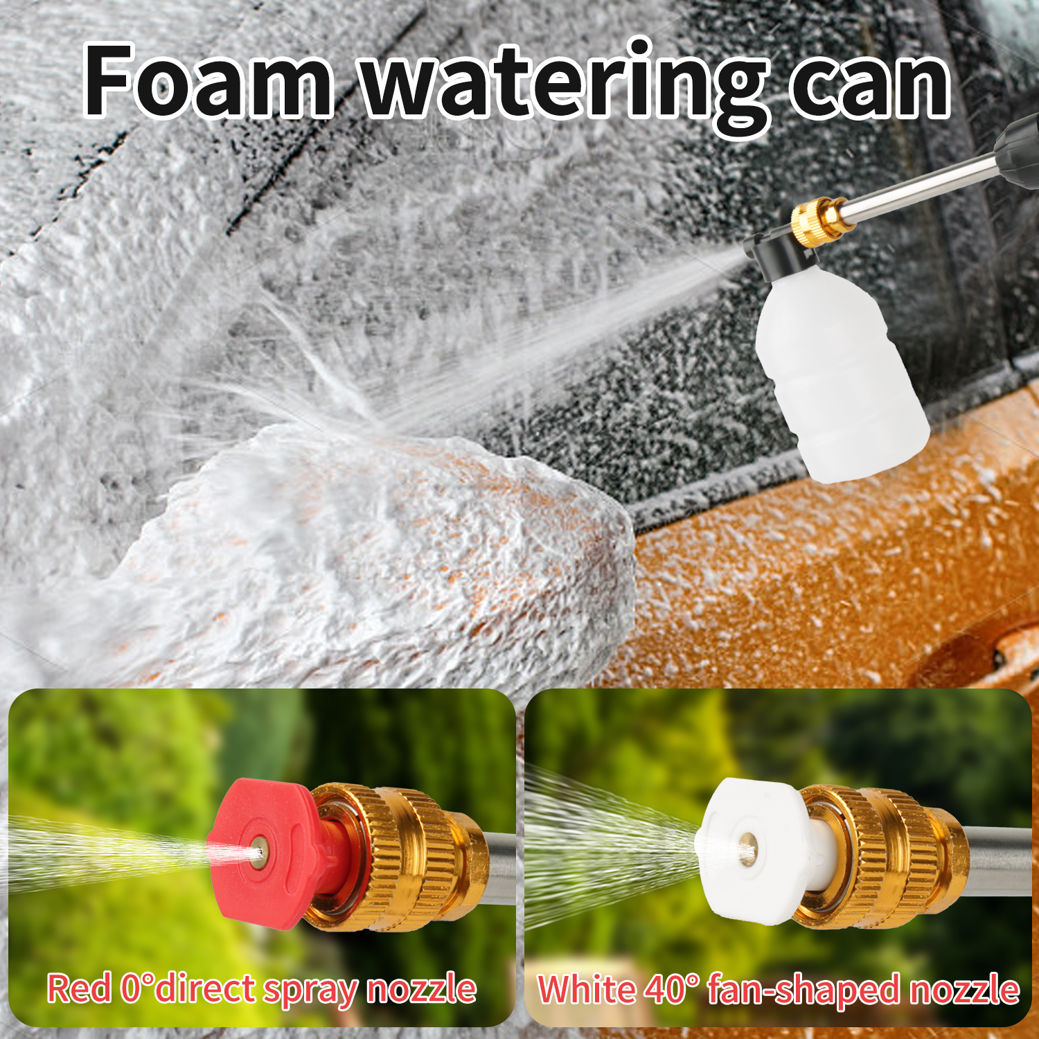 50Bar Bezprzewodowa wysokociśnieniowa myjnia samochodowa Pistolet natryskowy Generator piany Pistolet na wodę Pistolet natryskowy Myjka samochodowa do domu