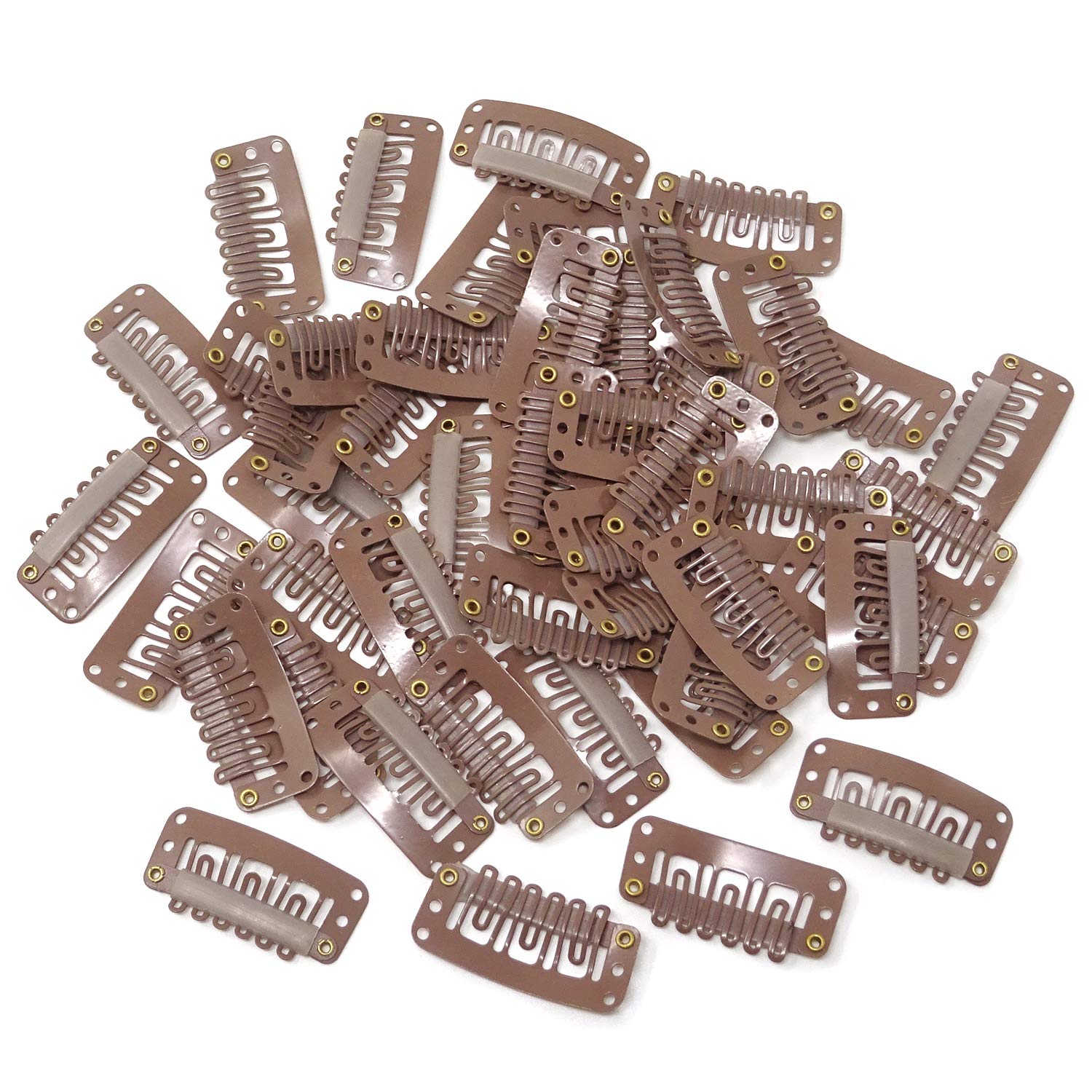 50 คลิปสําหรับคลิปในผมจริง Wefts ต่อผมวิกผมกิ๊บกิ๊บ