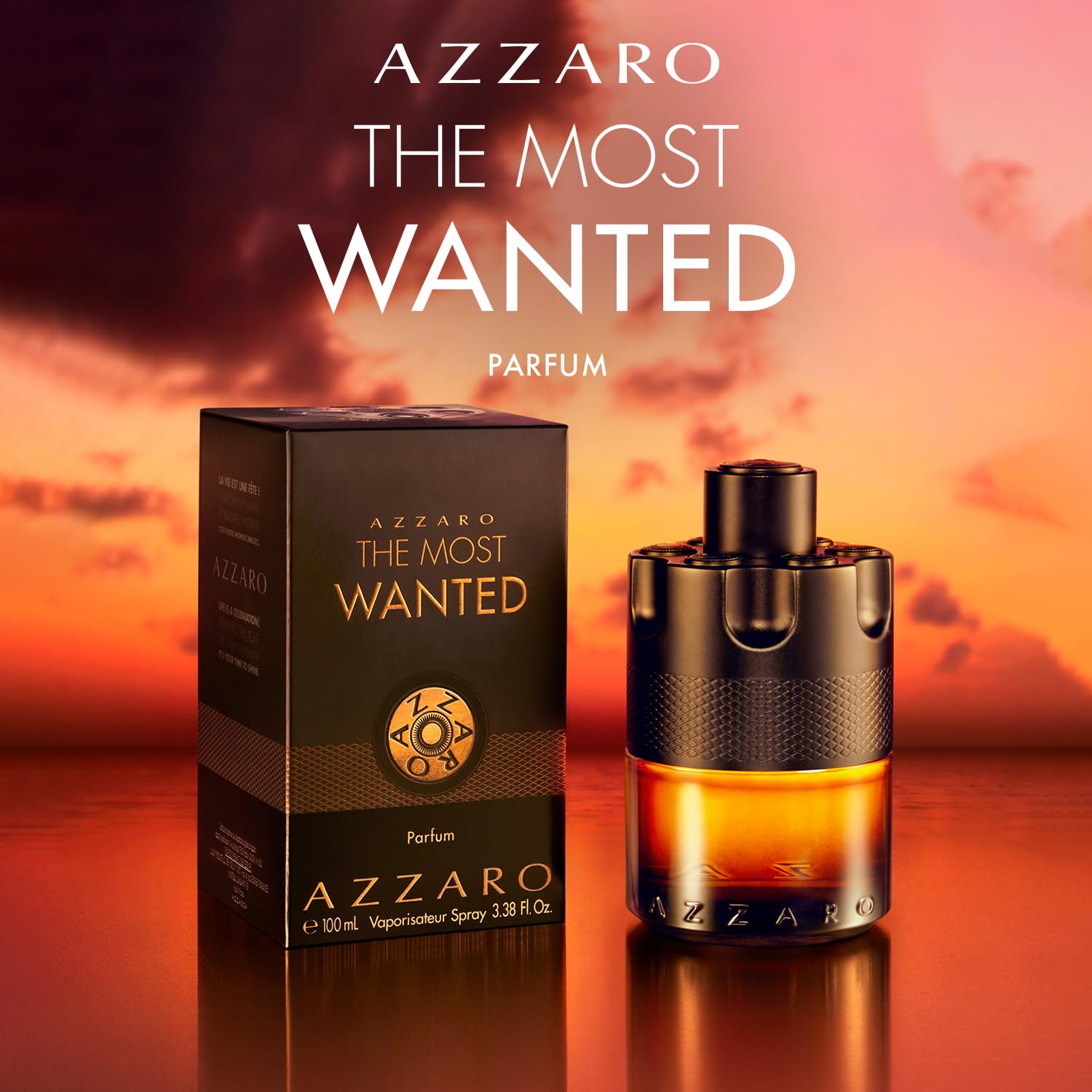 Azzaro The Most Wanted Parfum 100ml/3.4fl.oz - Intense Warm Woody Perfume for Men - Signature Scent for Date & Party - 1 Bottle