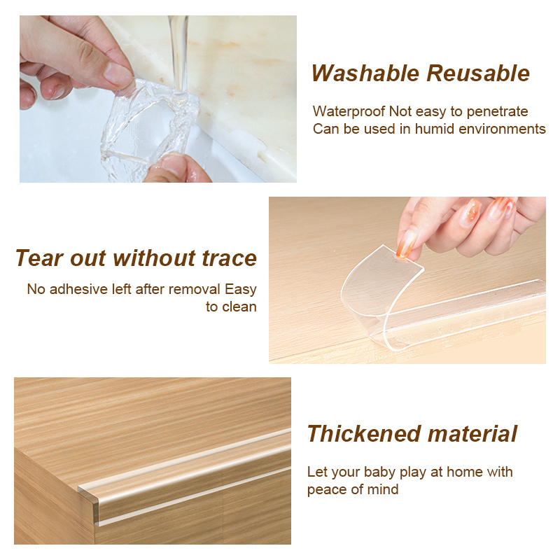 Nano Tape Single Sided Tape Transparent Reusable Waterproof Adhesive Tapes Cleanable Kitchen Bathroom Supplies Tapes
