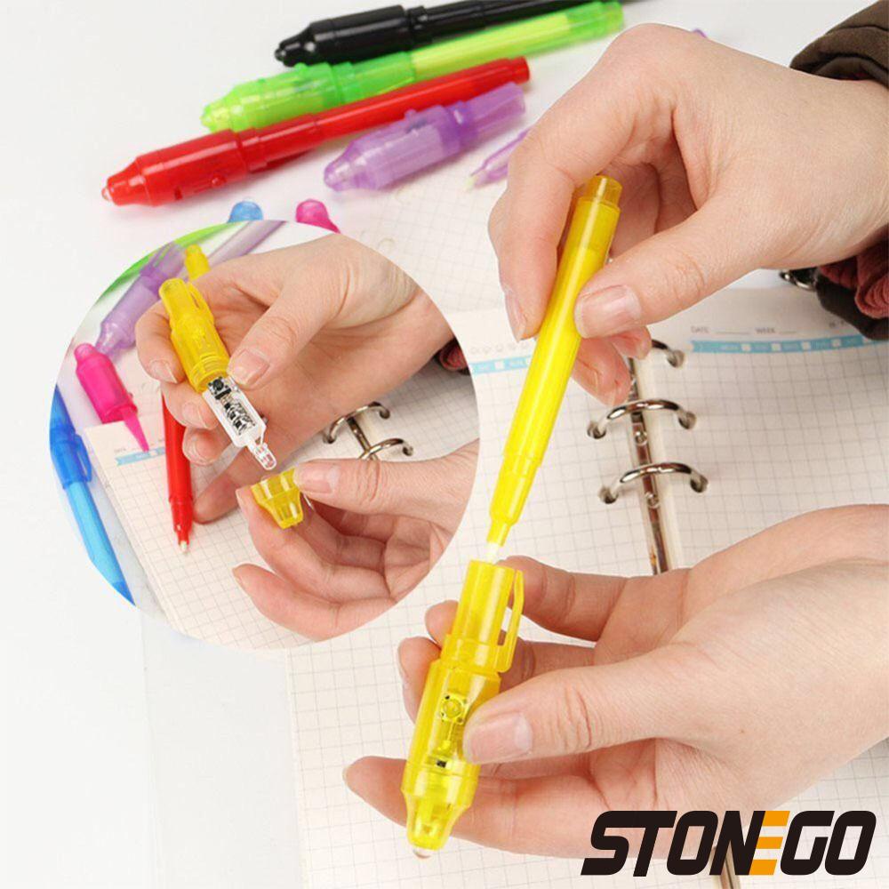 STONEGO Luminous Light Invisible Pen Magic UV Light Pen Secret Learning Magic Pen dla dzieci Party Favors Ideas Gifts Novelty Toy