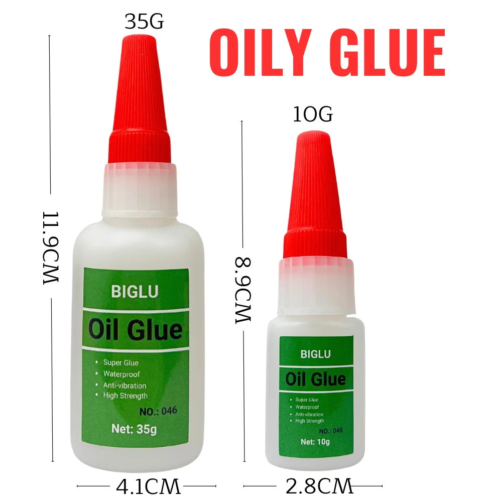 10g/35g BIGLU Universal DIY Super น้ํามันกาว Mighty Instant กาวสําหรับโลหะเซรามิคของเล่นเชื่อมแก้วความแข็งแรงสูงผิวมันกาว