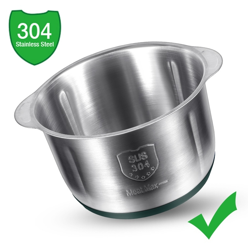 Elektrische Vleesmolens 5l Voedselbreker 6S Roestvrijstalen Multifunctionele Groentesnijmachine Processor Chopper Keukenapparatuur ﻿