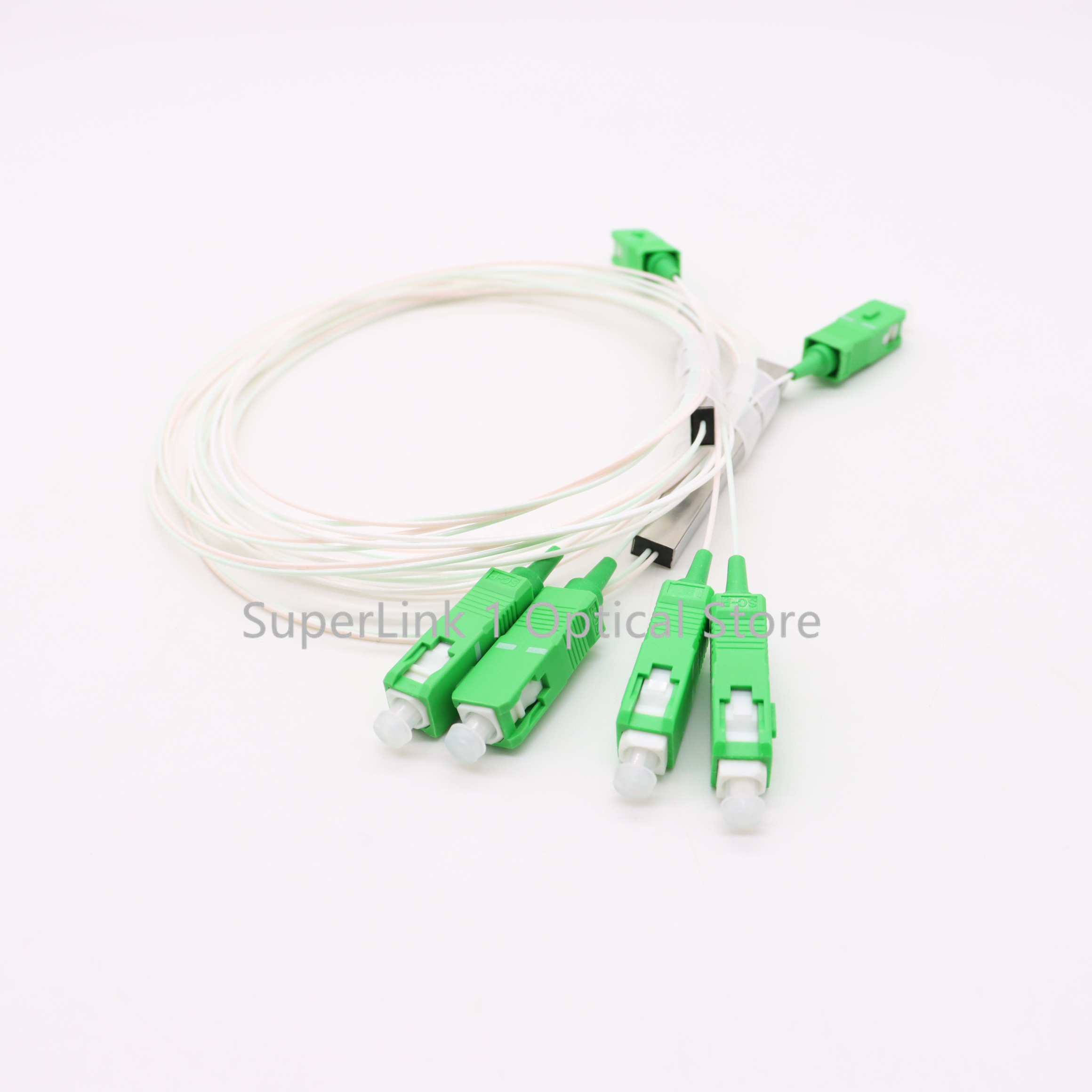 5 шт./10 шт. оптоволоконный разветвитель PLC 1x2 SC APC 1:2 ftth Мини-стальная трубка типа 0,9 мм оптоволоконный разветвитель SC/APC Разъем