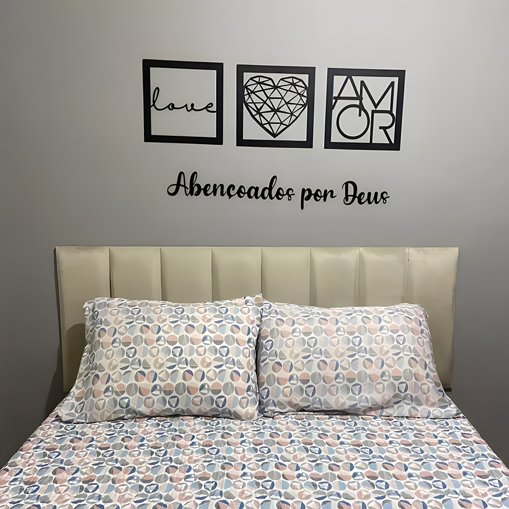 Cabeceira Decorativa Estofada Adesiva Para Cama De Casal Solteiro 1 Peça 45x20cm