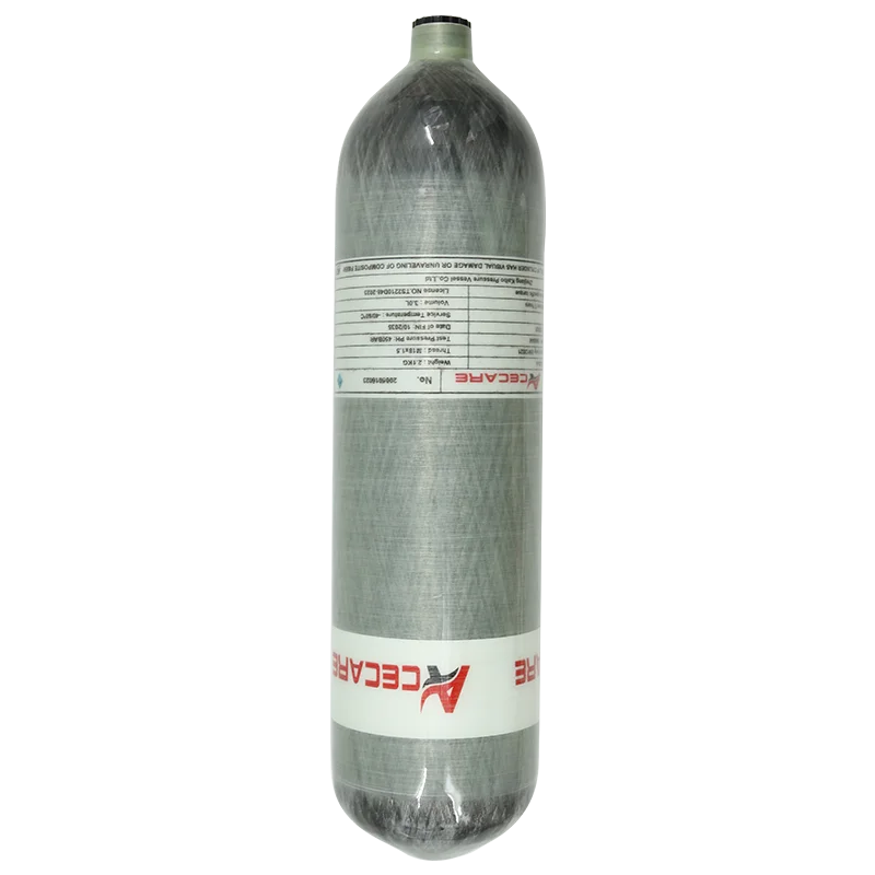 Acecare High Pressure Carbon Fiber Cylinder 3L 300bar 4500Psi for Diving