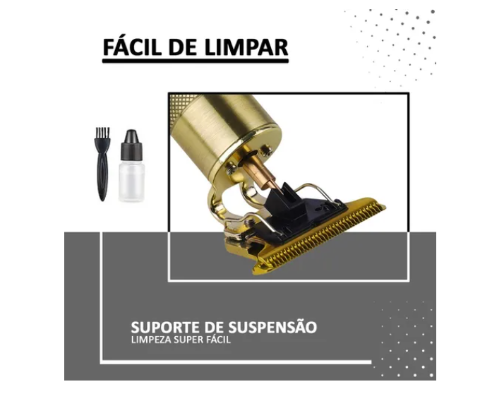 Maquininha Barbeador De Cabelos Clipper Eletrico Dragão- Neverdie Store