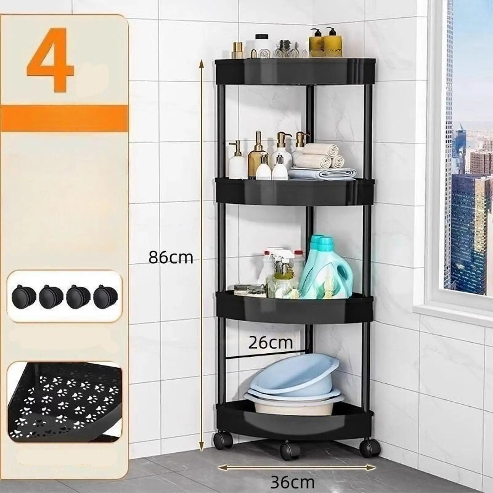 อเนกประสงค์ชั้นวางมุมชั้นชั้นวางมุมชั้นห้องน้ําห้องน้ําRack Gap Multi-Layerห้องครัวRackสําหรับพื้นที่จัดเก็บ
