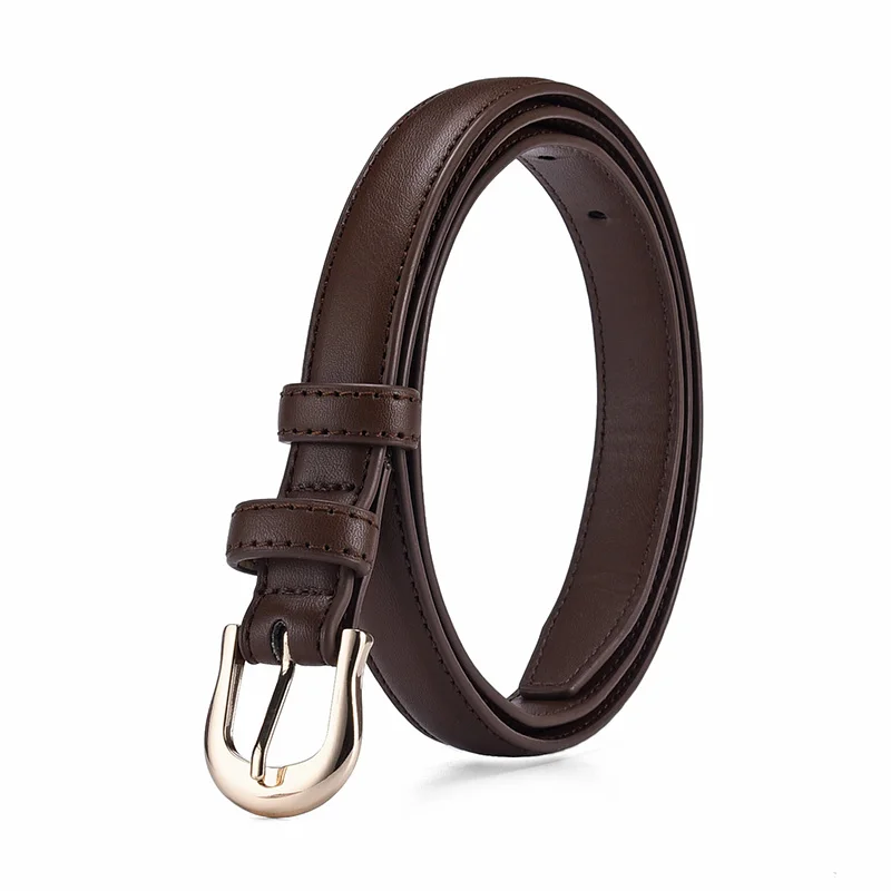 Riem Zomer Bruine Riem met Fijne Bijpassende Westerse Broek Eenvoudige Veelzijdige Riem Nieuwe Mode Decoratie Designer Tailleband Riemen