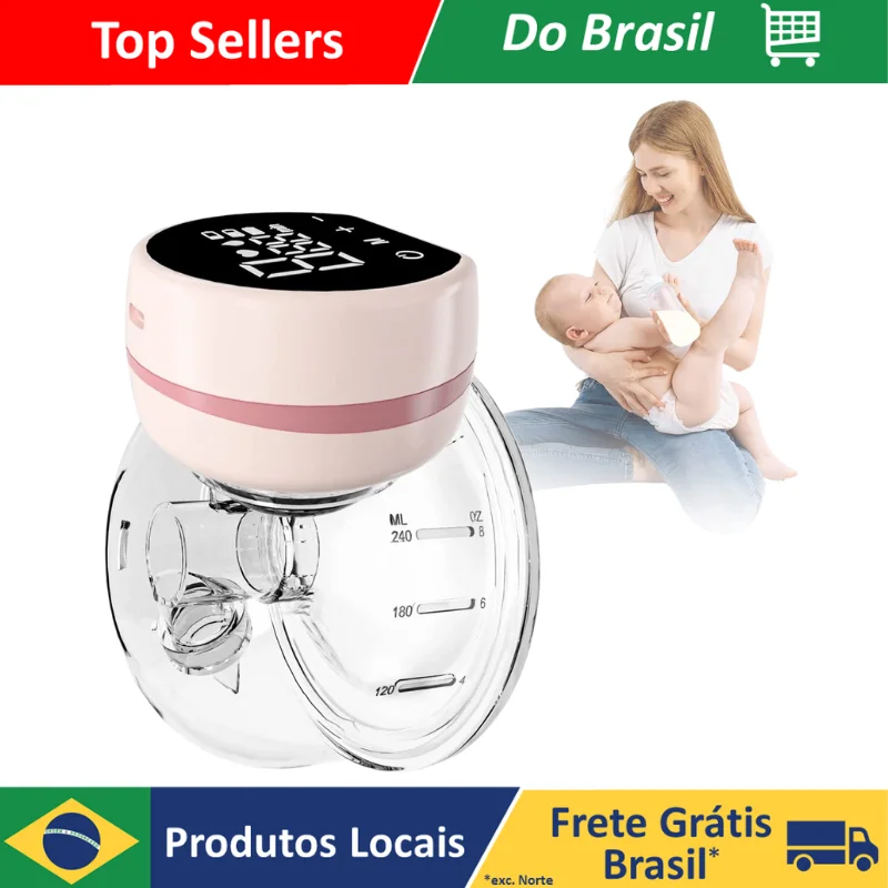 Bomba Mama Elétrica Inteligente, Alta Sucção Integrada, Leite Materno, Pós-parto, Fortável, Indolor e Silencioso