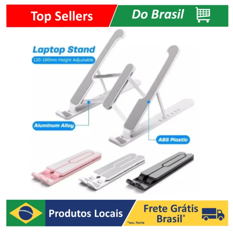 Suporte Dobrável Para Notebook Tablet Ipad Ergonômico Ajustável Fino