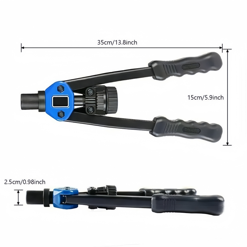 110Pçs M3/M4/M5/M6/M8/M10/M12 Ferramenta Rebitadeira Manual De Alavanca E Riveter Nut Set Acompanha Maleta E 7 Mandris Roscados
