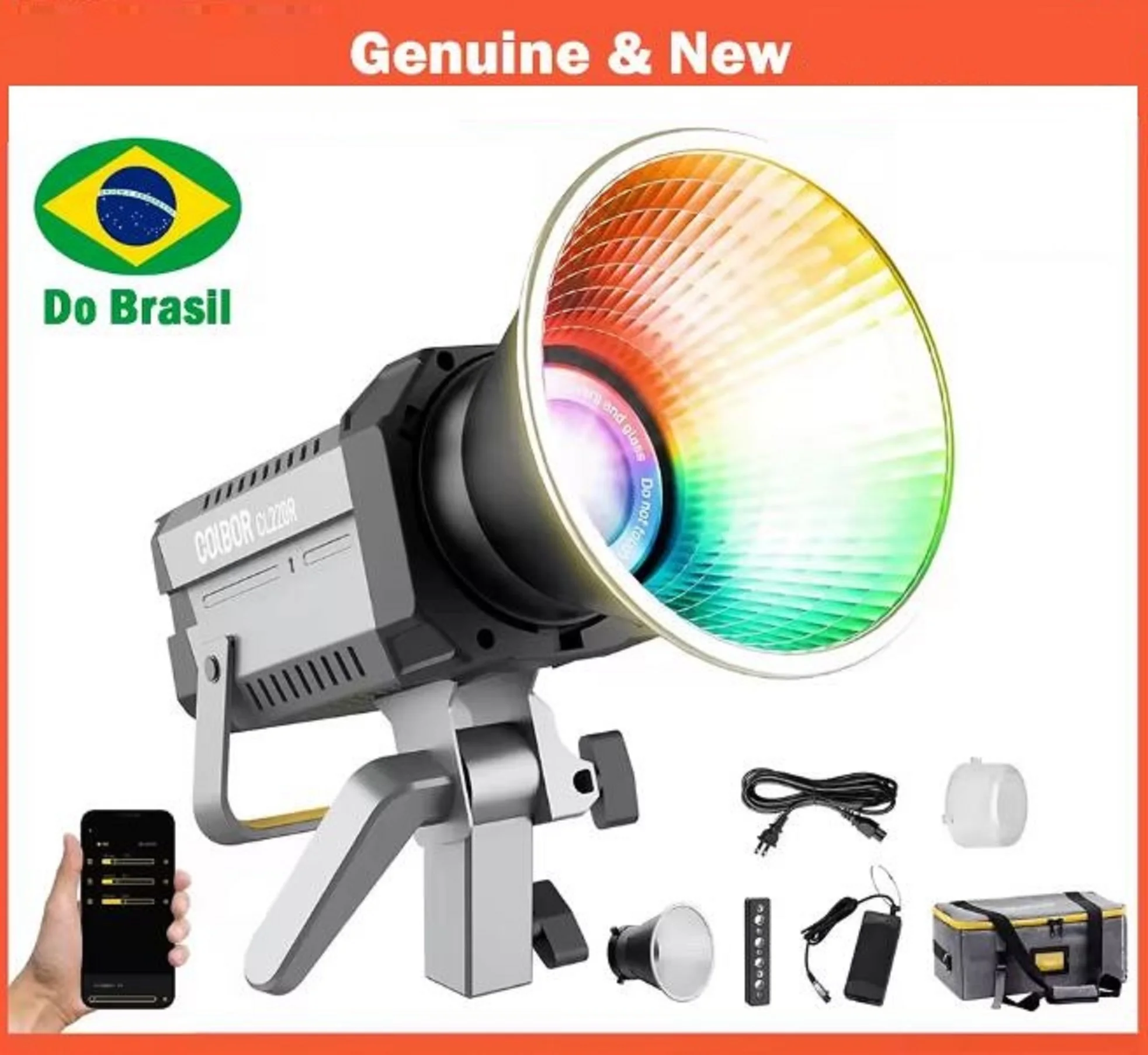 WELL TOP COLBOR CL220R RGB 220 Вт COB Светодиодный светильник для видеосъемки с непрерывным освещением 2700K-6500K Управление через приложение для видеостудии Filmmaking