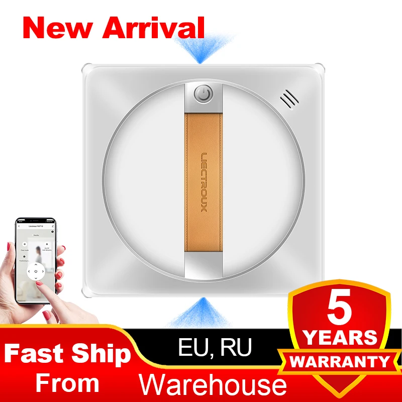 (CodePromo:AEWD55)Fensterreinigungsroboter Liectroux YW710, doppelter Wassersprüher, intelligenter Glas-Nasswischer, Boden-Fenster-Wand-Roboter-Staubsauger, randloses Arbeiten, AI-Karten-Route, App&Fernsteuerung