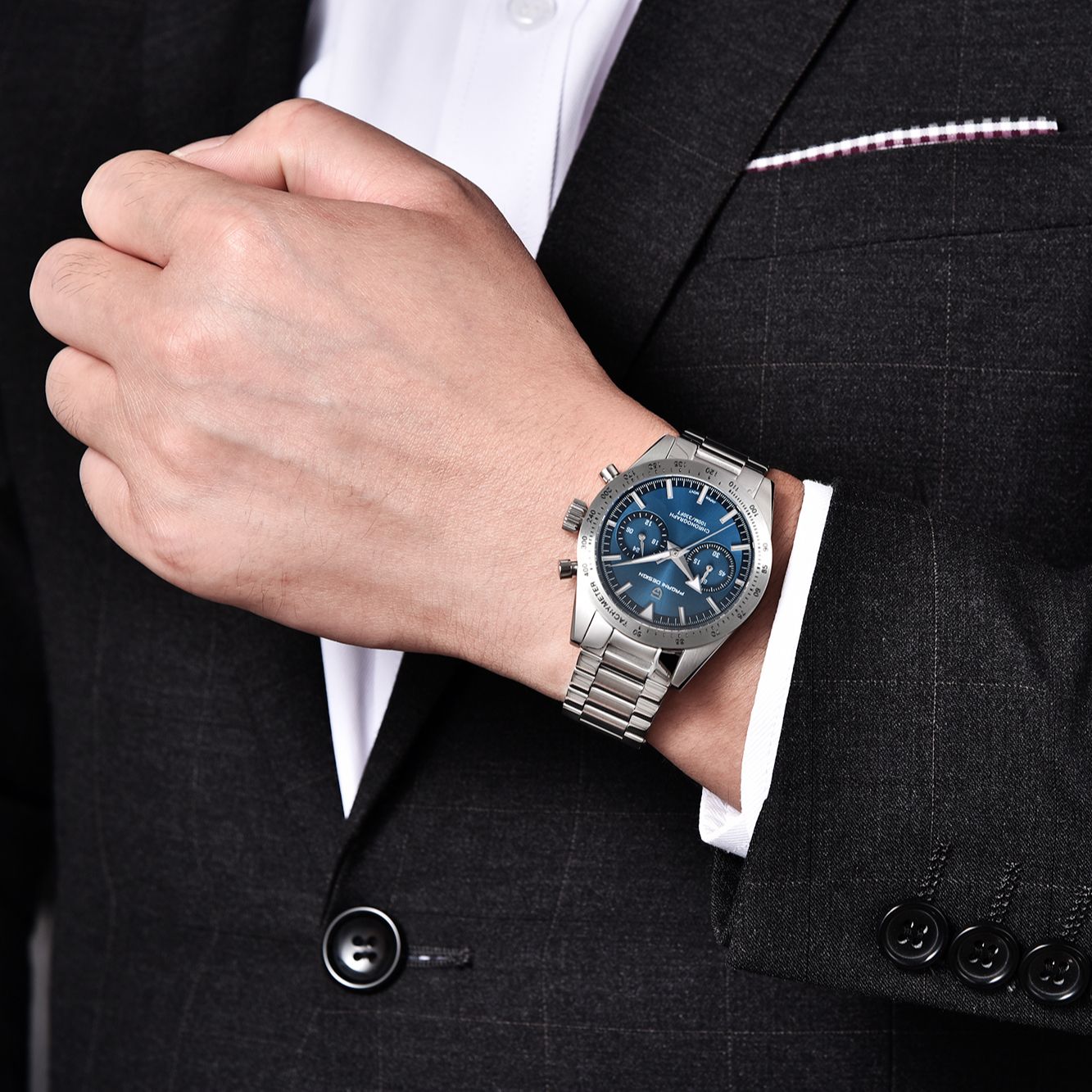 パガーニデザイン 2025 新しいメンズ腕時計トップブランドの高級ムーンクォーツ時計男性用スポーツレトロクロノグラフ VK64 AR サファイアガラス