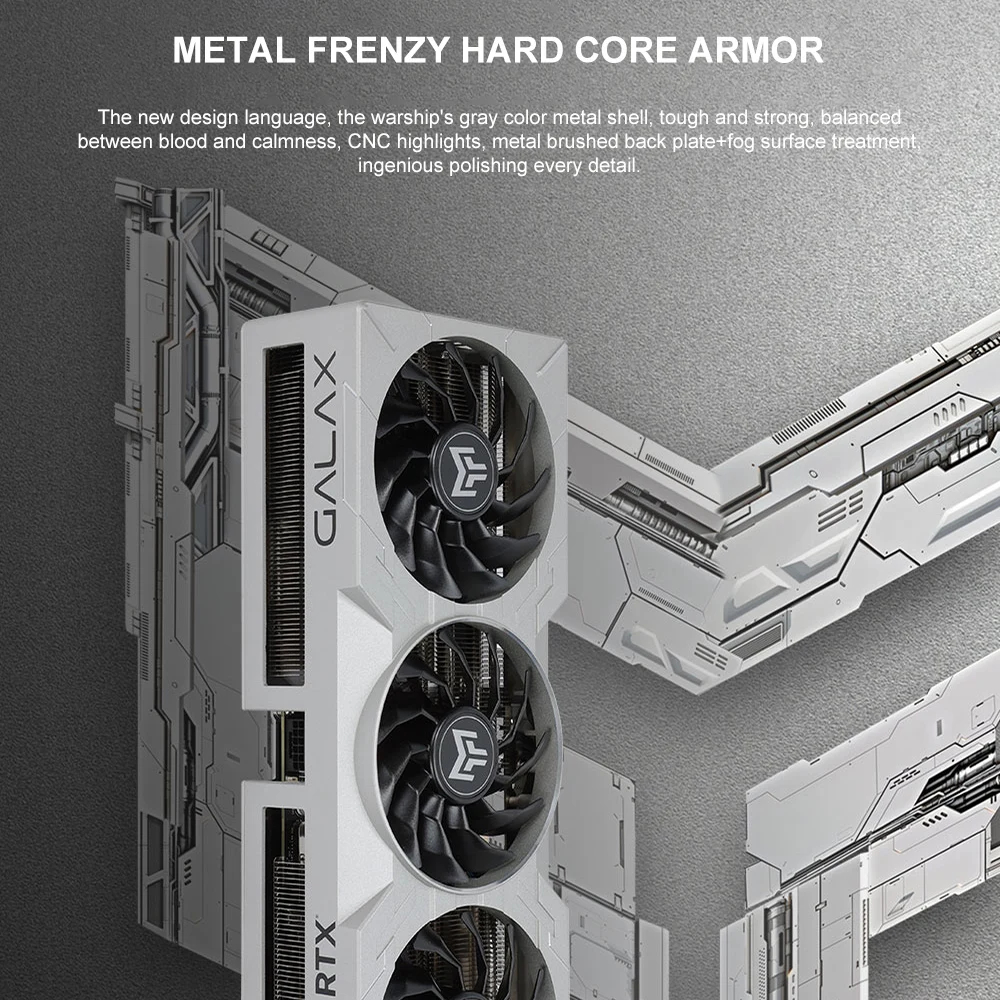 USED GALAXY  Graphic Card RTX 4070Ti Metal Master OC 12GB GDDR6X 192Bit RTX 4070Ti 12VHPWR Gaming GPU Video Cards placa de video