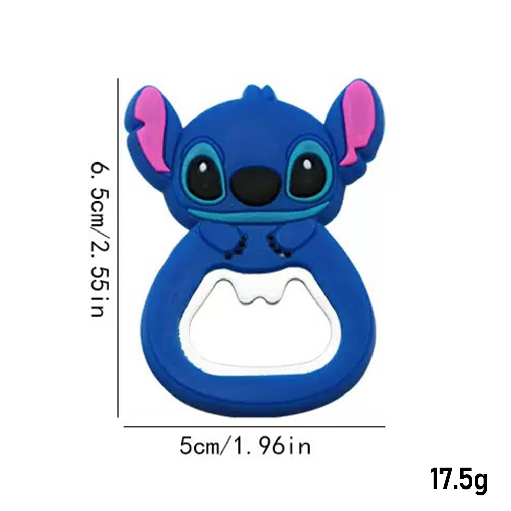 MINISO Kawaii Disney Stitch Flaschenöffner Lilo & Stitch Peripherer Kühlschrankmagnet Cartoon Multifunktionaler Bierflaschenöffner