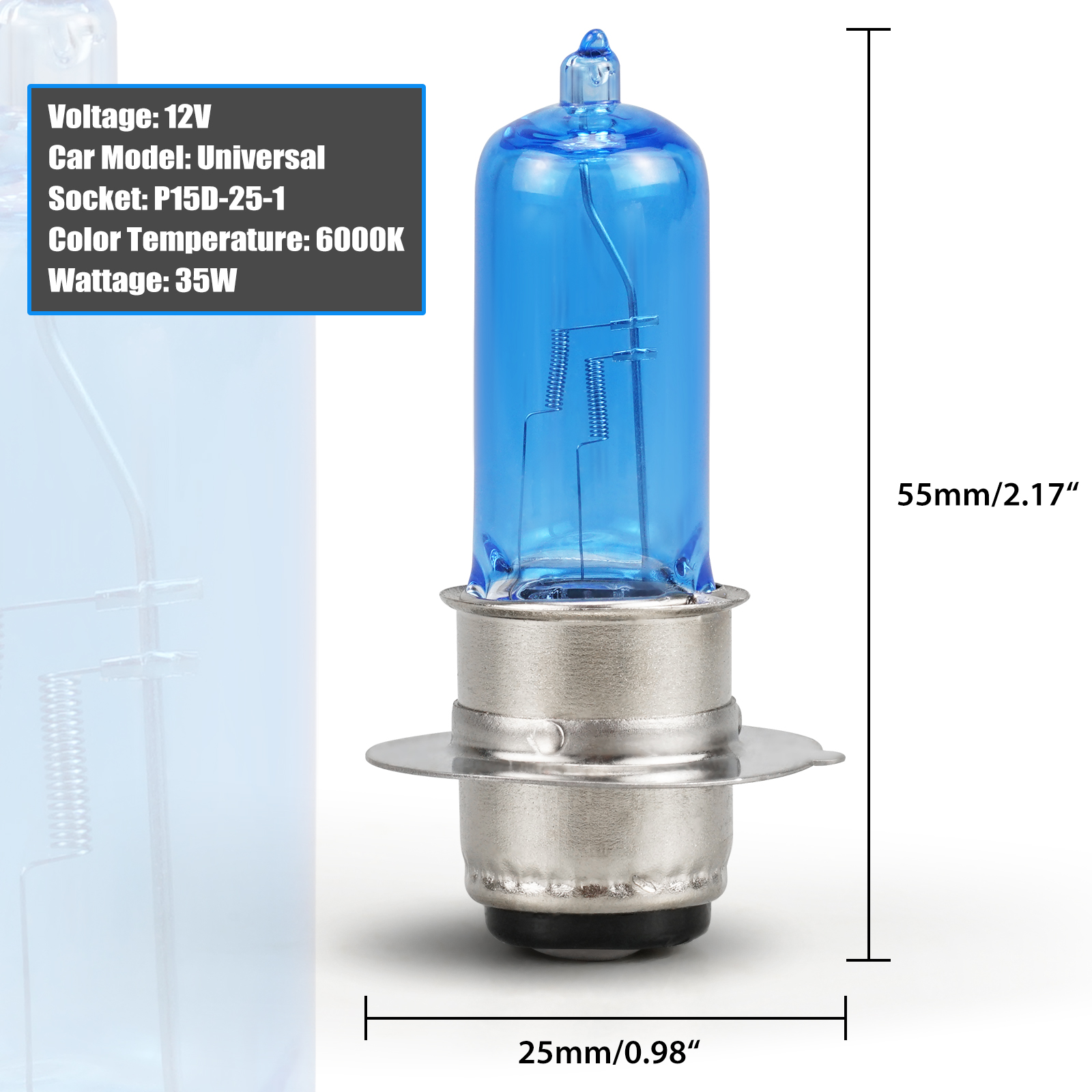 35w atv utv lâmpada halógena para yamaha banshee 350 grizzly 125 600 660 yfz450 yfz450r raptor 250 660 700 acessórios de lâmpada