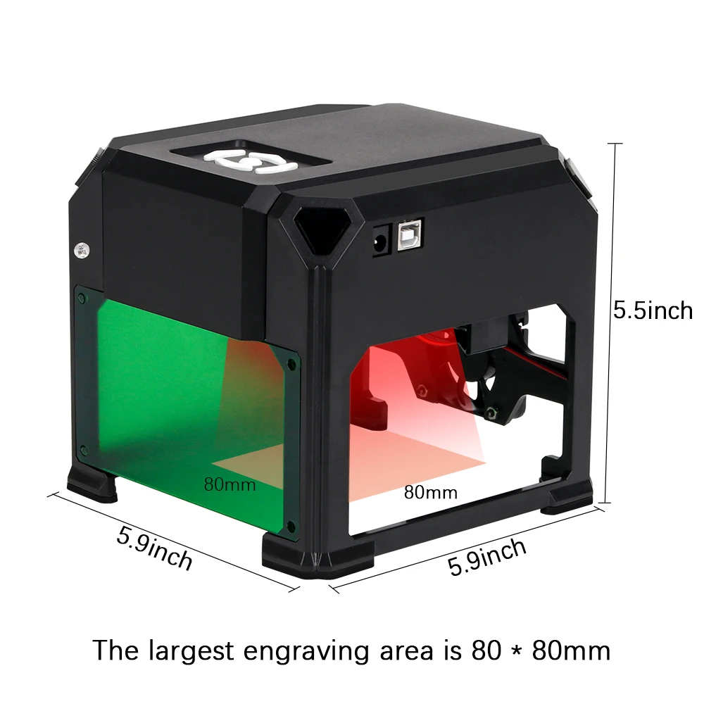 Mini Laser Engraver 3000mw CNC Engraving Machine With Wireless Bluetooth Desktop Printer Plastic Woodwork Machine