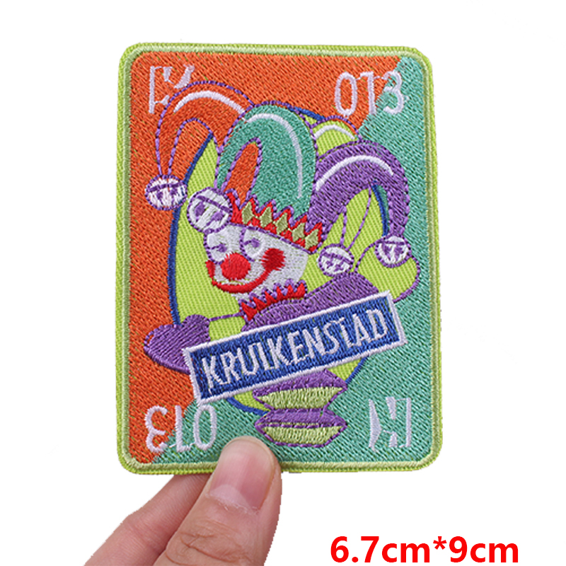 Carnival  Kruikenstad Emblem Green & Orange Embroidery Patches For Clothing Applique Celebration Gift Iron On Patch On Clothes