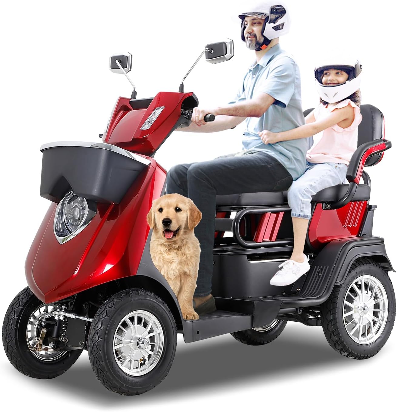 Транспортные средства высокого качества безопасные и надежныеЭлектромагнитный тормоз Тип Электрический четырехколесный самокат для отдыха пожилых людей Int