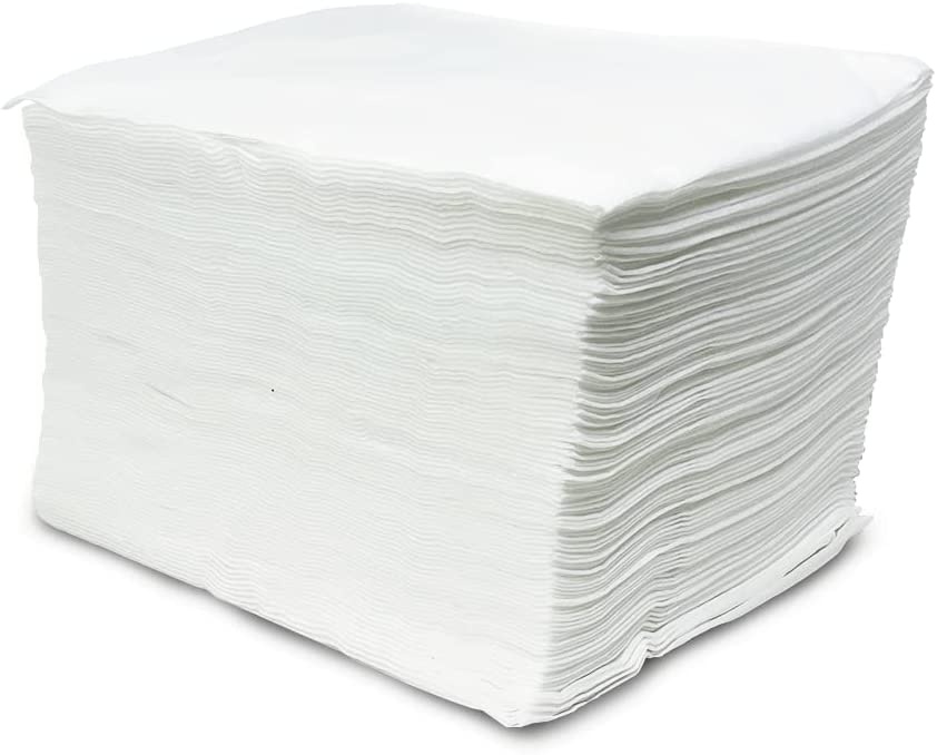 Toallas Desechables Spunlace 30x40 | Pack de 100 unidades  | Peluquería y estética, Spa, centros de masaje, Color Blanco