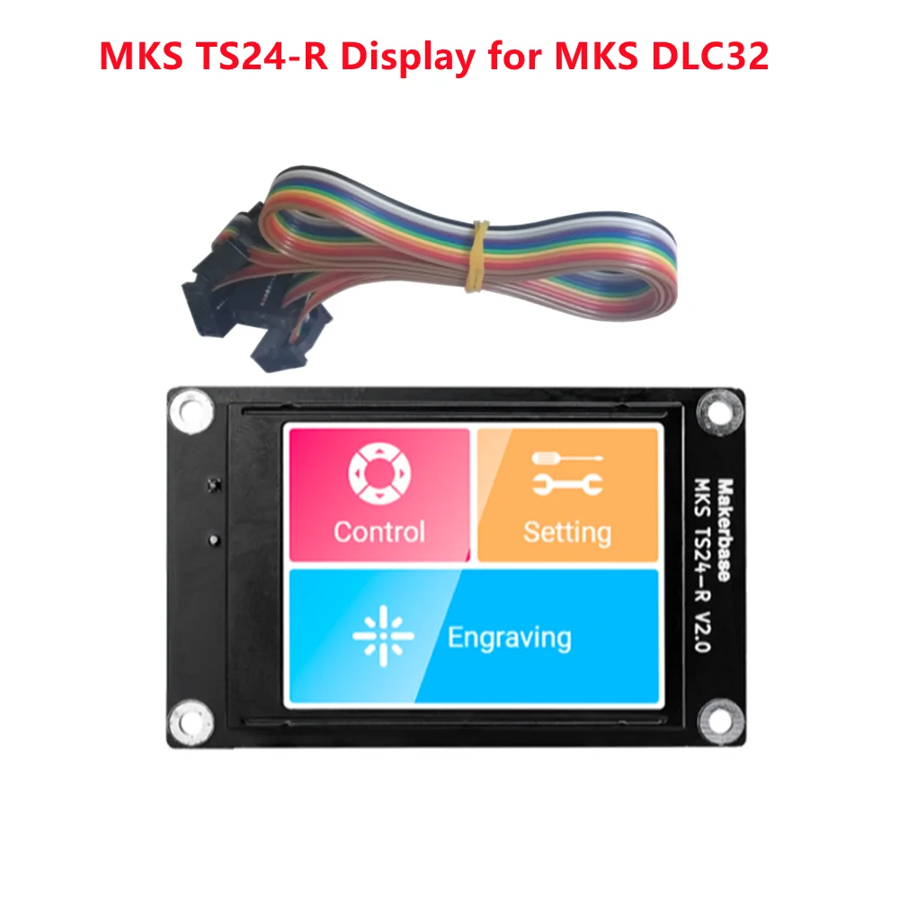MKS DLC32 v2 32bits GRBL controlador Wifi sin conexión TS35-R pantalla LCD CNC3018 MAX PRO kits de actualización para máquina de grabado láser CNC
