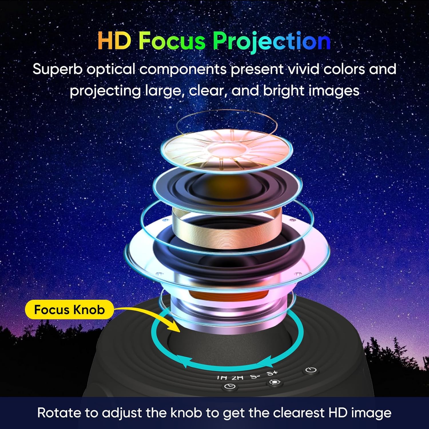 Planetarium Projector Night Light Galaxy Projector 360° Rotation HD Star Projector For Room Decorative Bedroom Ceiling Projector