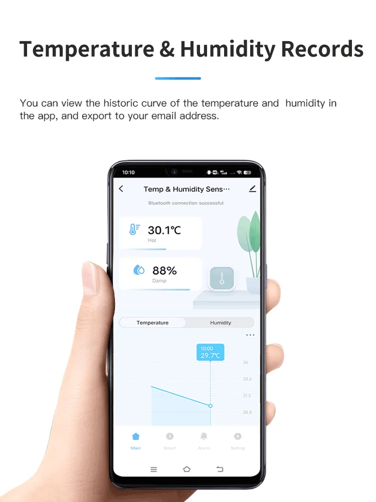 Совместимый С Tuya Мини-цифровой Дисплей, Датчик Температуры И Влажности, Bluetooth-пульт Дистанционного Управления