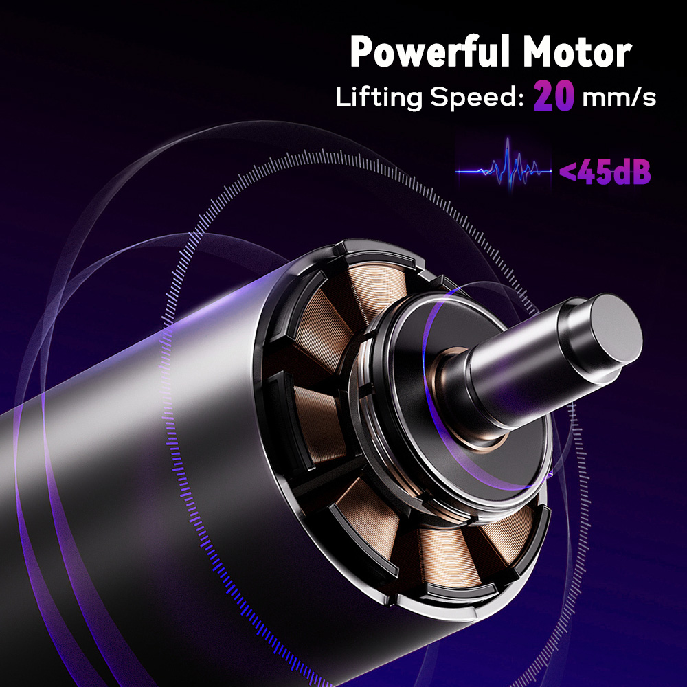 Height-Adjustable Electric Desk with Memory Smart Pannel Standing Desk, Adjustable Computer Desk Office Table for Home Office