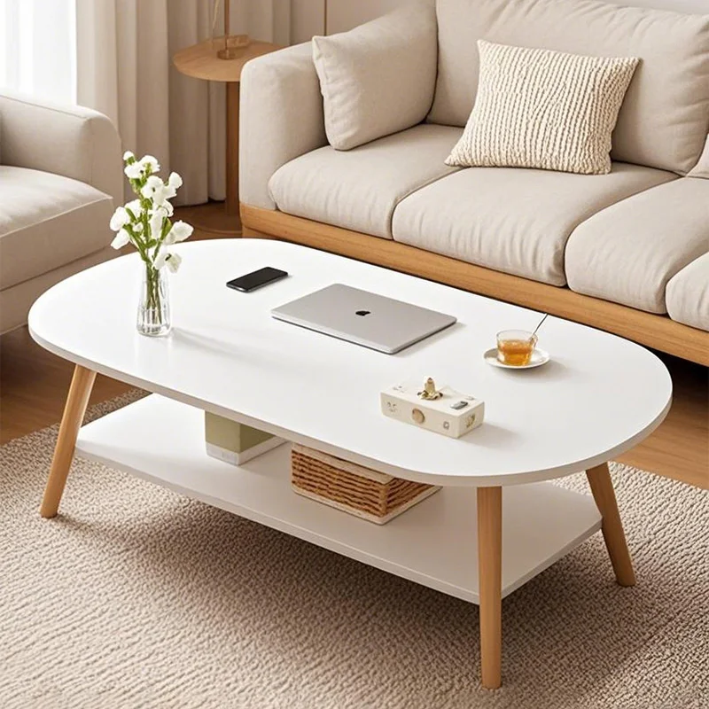 Round Living Room Sofa Shelf Table Living Table