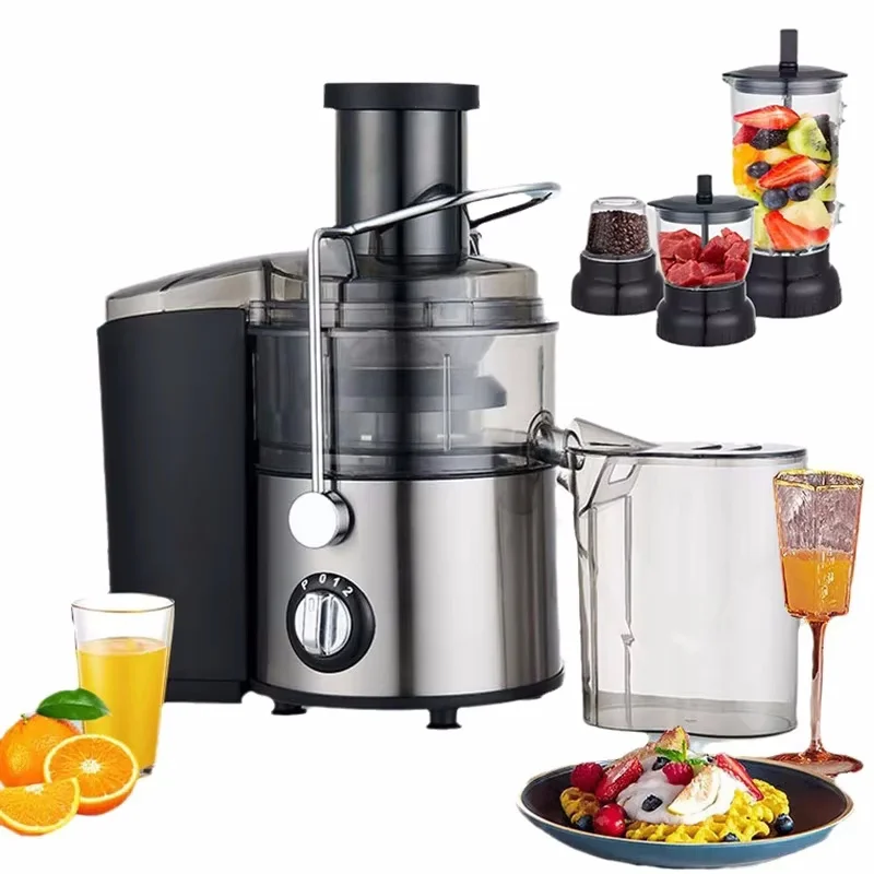Liquidificador Juicer e Smoothie, Mesa Misturas Recipiente, 3 Mistura Cup, Processador De Alimentos, Porca De Gelo, Frutas, 800W, 1.5L