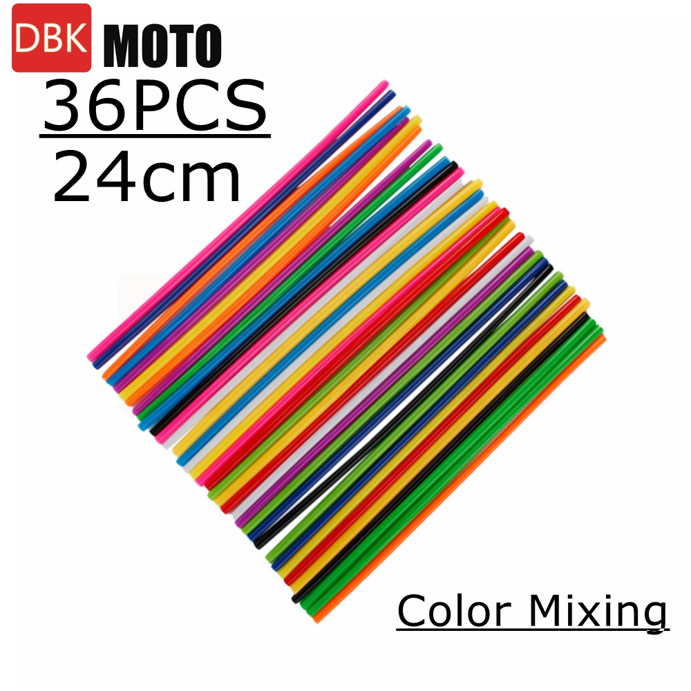 スポークスキン スポークカバー トリムラップカバー 装飾プロテクターパイプ モトクロス自転車バイク用 12色 24CM