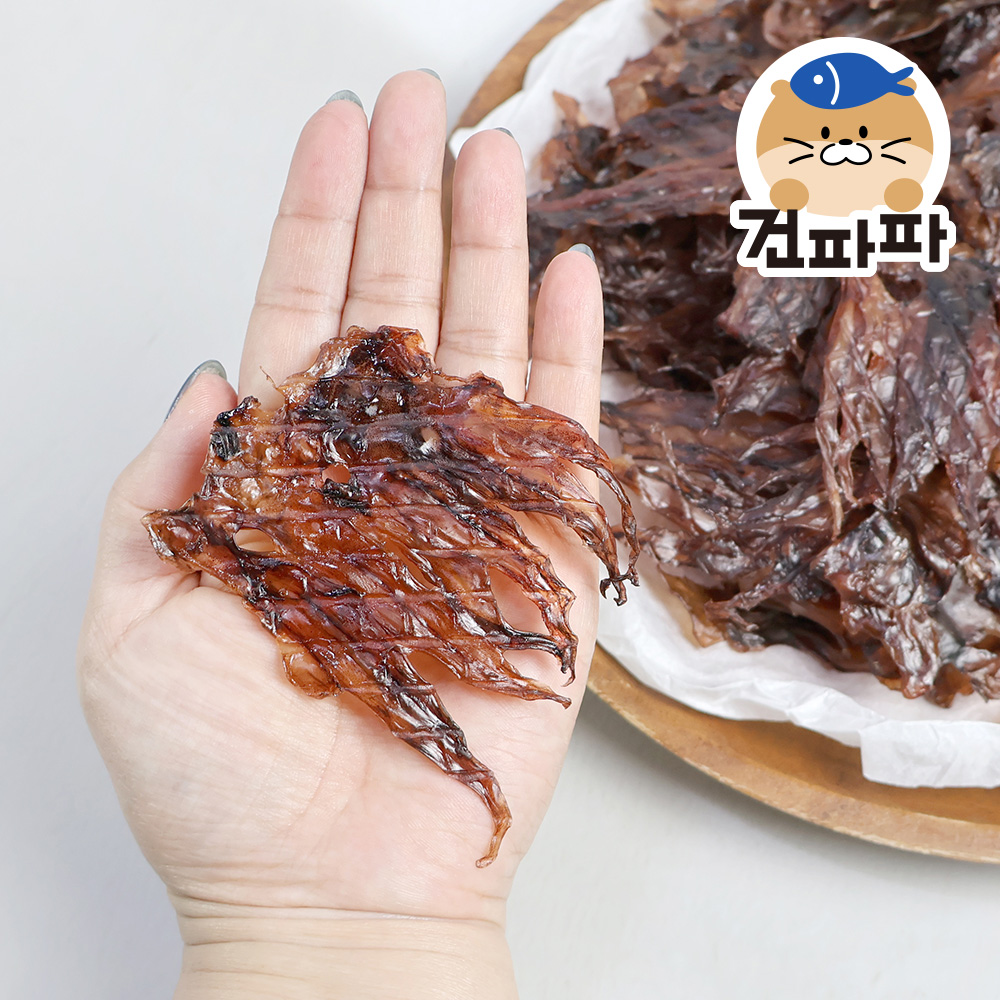 파파 납작 숏다리 오징어다리 오징어간식 250g
