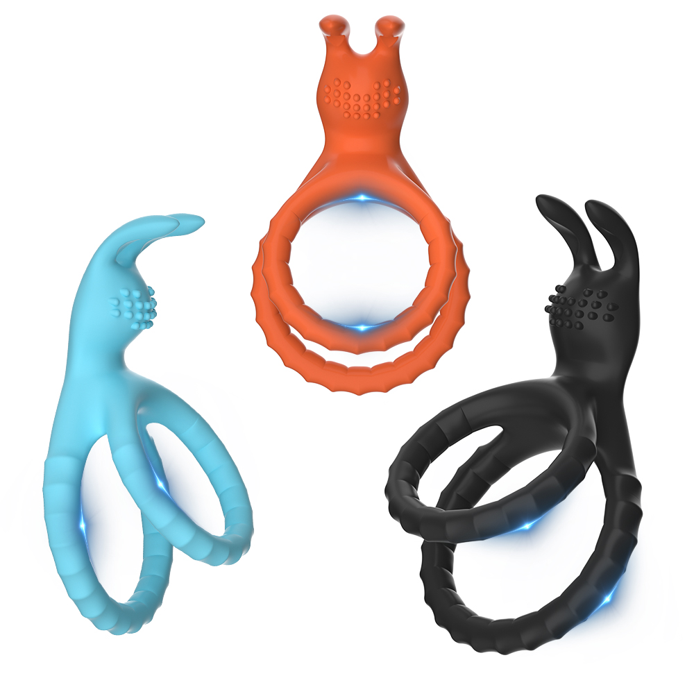 Men's Silicone Penis Ring Clitoris Stimulator Cock Ring Ejaculation Delay Penisring Erection Ring Sex Toys for Men Couples