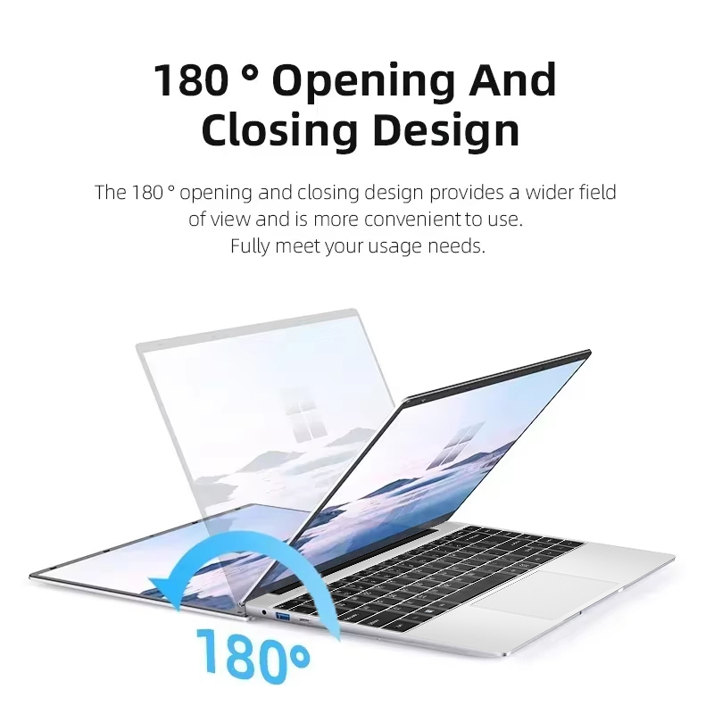 14.1 pollici Intel Core I7 7500U 1080P Windows 11 Computer portatile PC 12GB DDR4 512GB 1TB SSD Notebook da ufficio Laptop da gioco