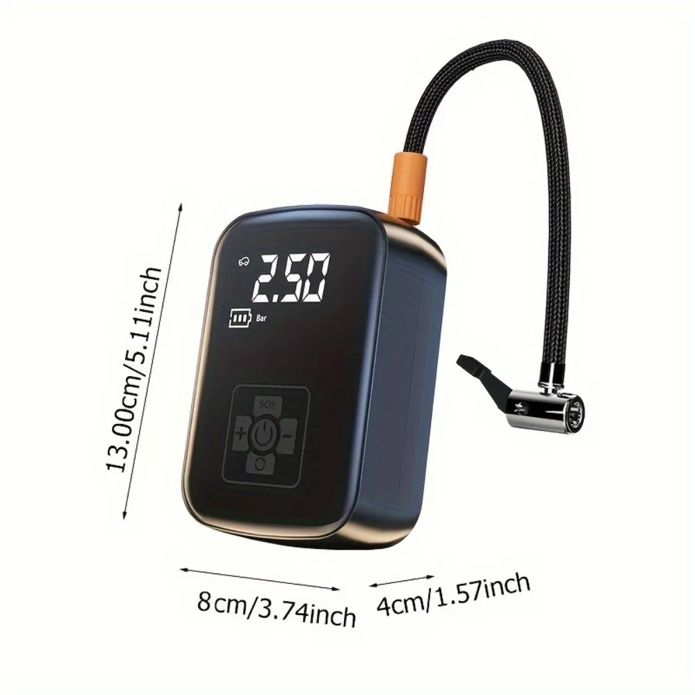 LEIBOO Wireless Car Air Compressor Air Pump Electric Tire Inflator Pump for Motorcycle Bicycle AUTO Tyre with Digital Display
