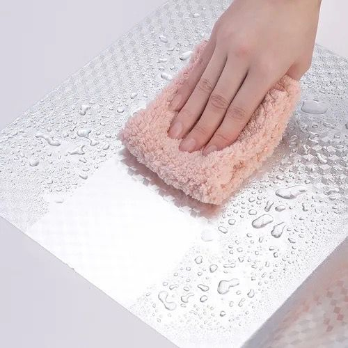 Papel de parede alumínio adesivo impermeável anti óleo para armário Cozinha