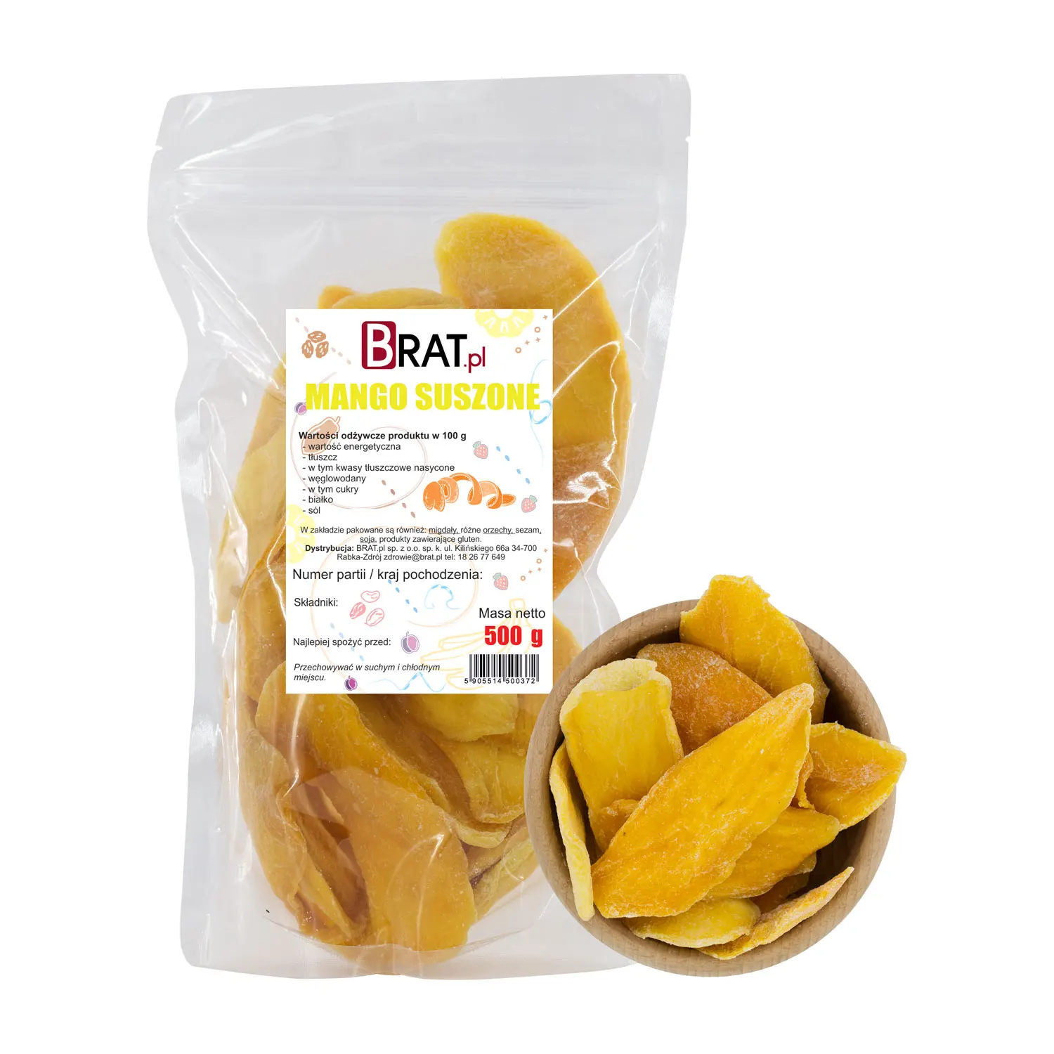 Mango suszone 500g