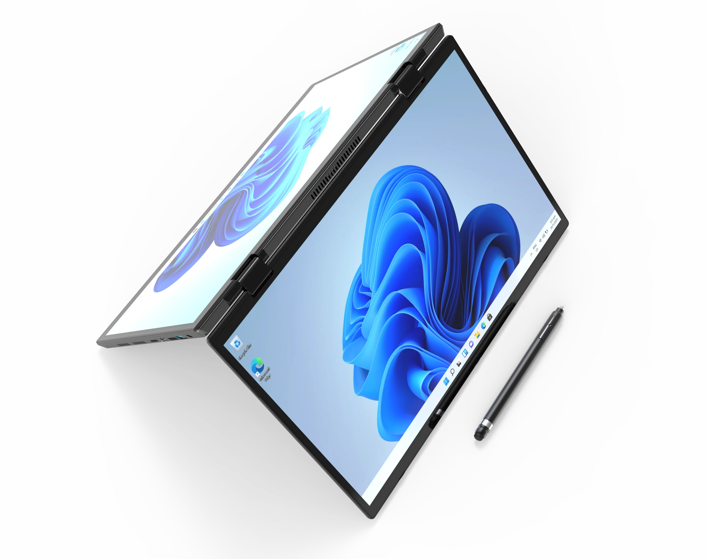 2024 Newest 13.5 inch 2K IPS Touch Double Monitor Notebook Intel N100 Dual 2 Screen Gaming PD Fast Charge Laptop PC