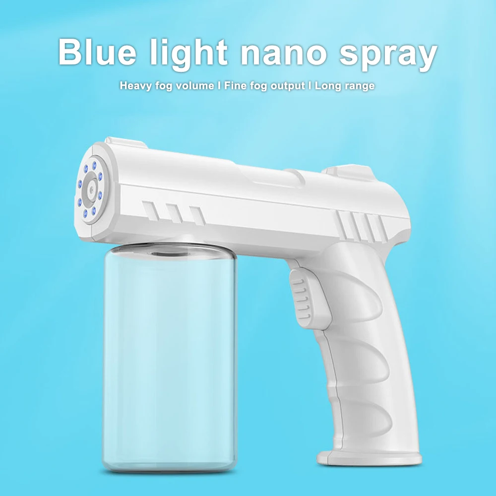 280ML 나노 블루 라이트 스프레이 어 이발사 무선 애프터 쉐이브 스팀 USB 전기 스프레이 소독 총 정원 분무기 도구