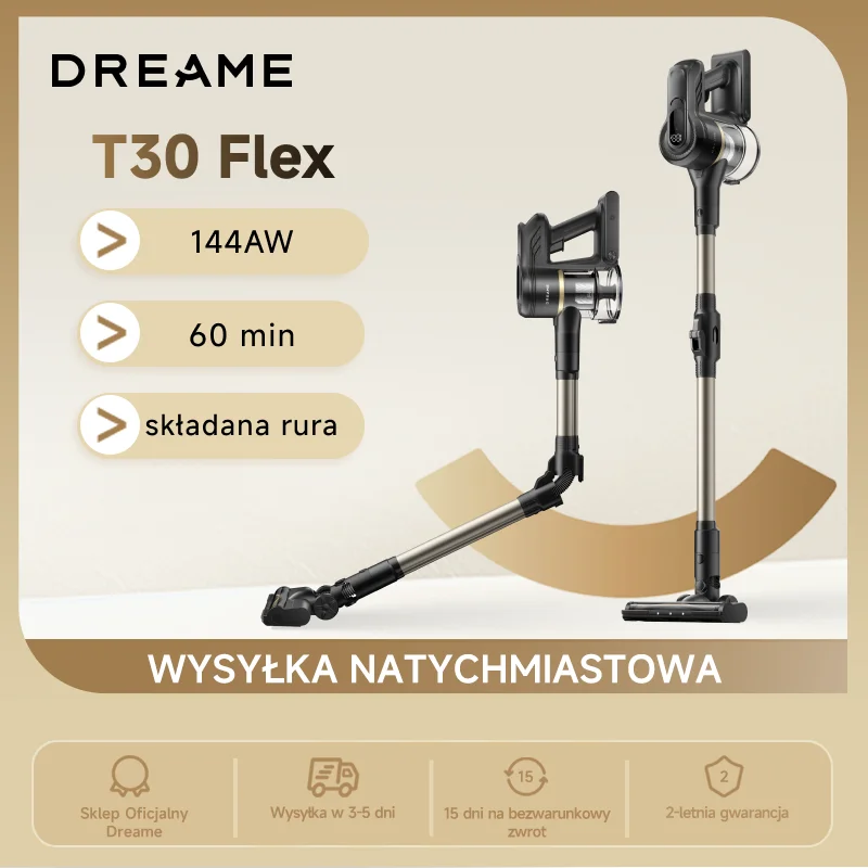 Bezprzewodowy odkurzacz pionowy Dreame T30 flex