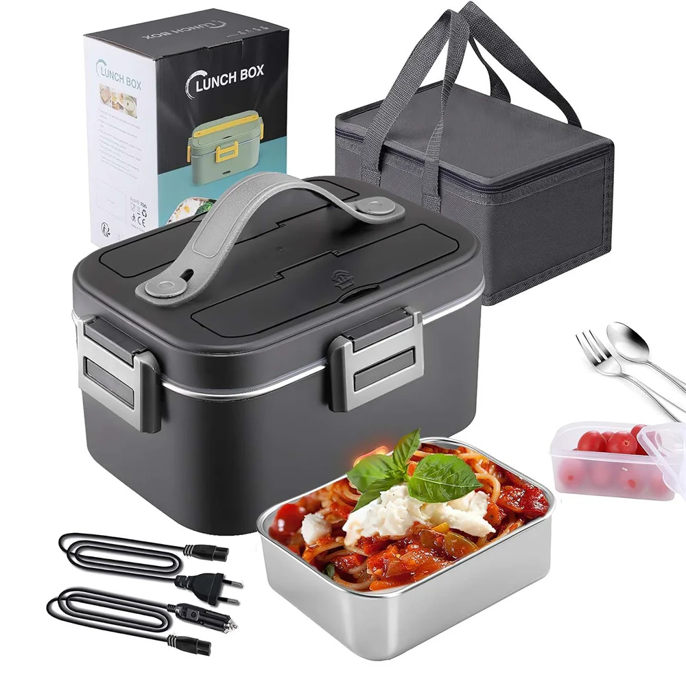 220V V 12V 24V Dual Use Home Car Elektrische Heizung Lunchbox Leaxof Tragbarer Lebensmittelwarmer Behälter Edelstahl