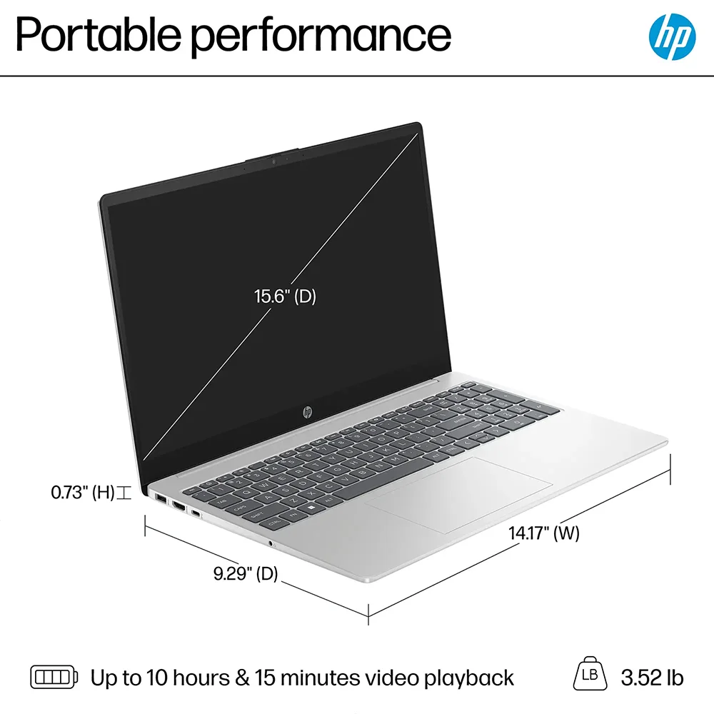 HP 2024 Newest Business Laptop,15.6" Touchscreen Laptop,Intel Core i3-1215U,Up to 64GB RAM,2TB SSD,Intel UHD Graphics,Win 11 Pro