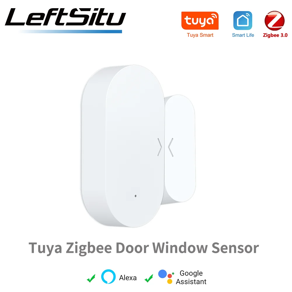 Датчик двери Tuya Zigbee, датчик окна для умного дома, охранная сигнализация Tuya Smart Alexa Google Home var, датчик Tuya Smart Life