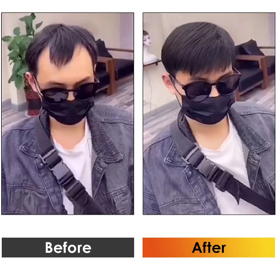 Mặt Trận Nam Toupee Nam Tóc Giả PU Tự Nhiên Dây Cột Tóc Tóc Mảnh Mỏng Da Remy Tóc Hệ Thống Đơn Vị Chân Giả Miếng Dán Cường Lực Giá Rẻ vận Chuyển