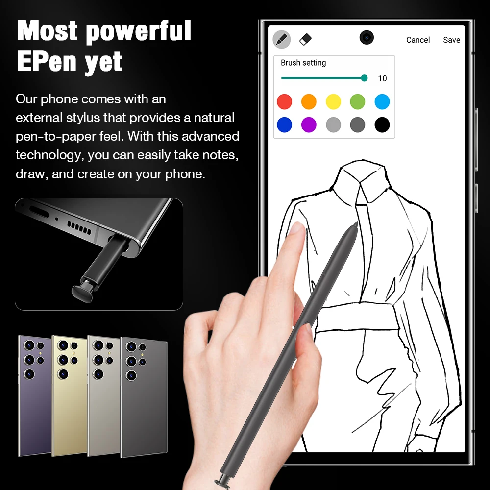 2025 Global Versionโทรศัพท์มือถือS25 Ultra 7.3HDโทรศัพท์มือถือ 22G + 2Tสมาร์ทโฟนเดิมDual SIM Android 14 7800MAh 5Gโทรศัพท์