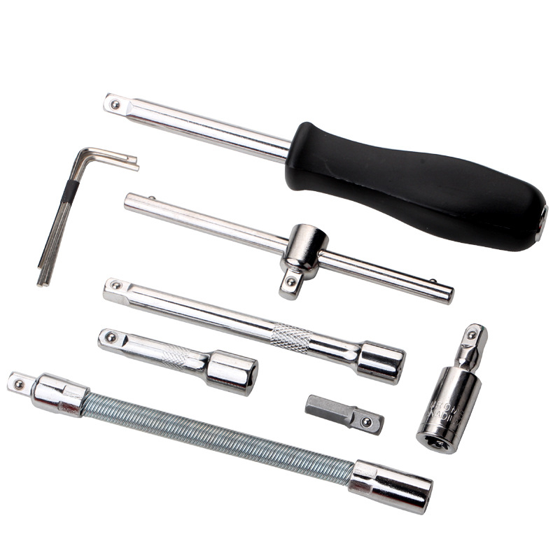 Kit De Ferramentas 46 Peças Jogo De Soquetes Chave Catraca Reversível Com Maleta Jogo De Ferramentas Completo